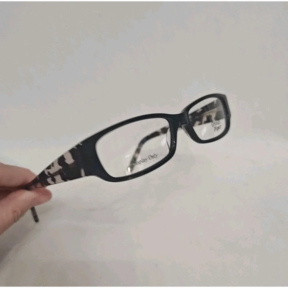 Otis and Piper‎ OP5004 001 53 15 135 Black Demi Eyeglasses Frames Plastic New